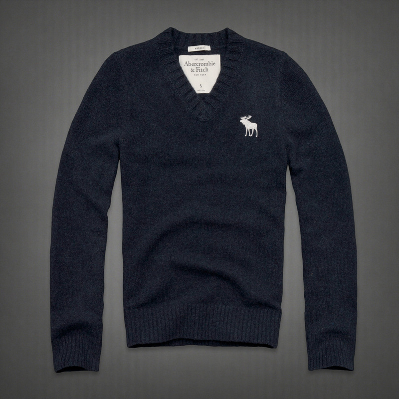 Abercrombie Fitch Hombres cuello en V Jersey AF6286